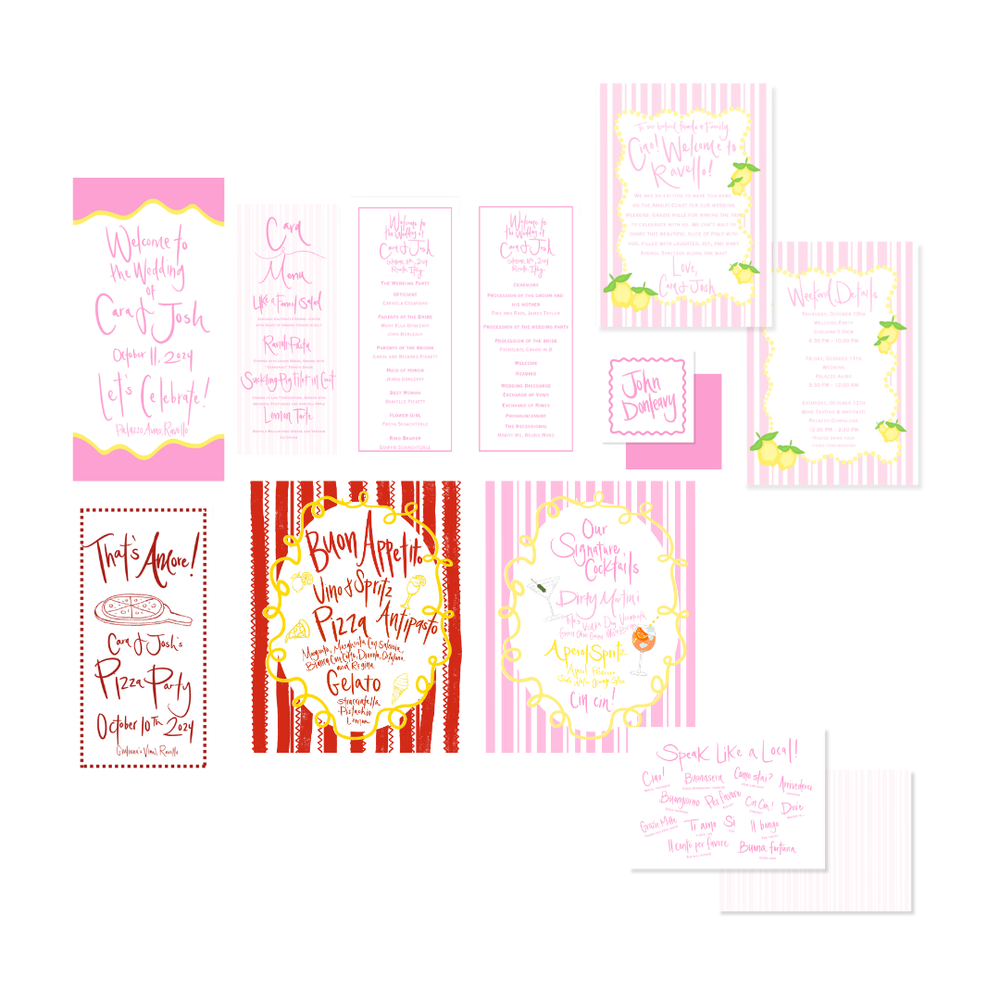 Digital Menus / Itineraries