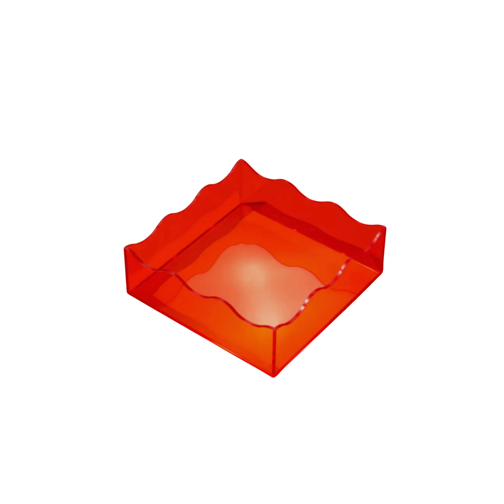 5x5 Notepad Acrylic Tray in Orange