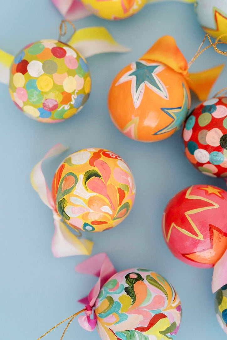 Nina Rosner for Fête Papier 2.5" Ornament 2 - YELLOW