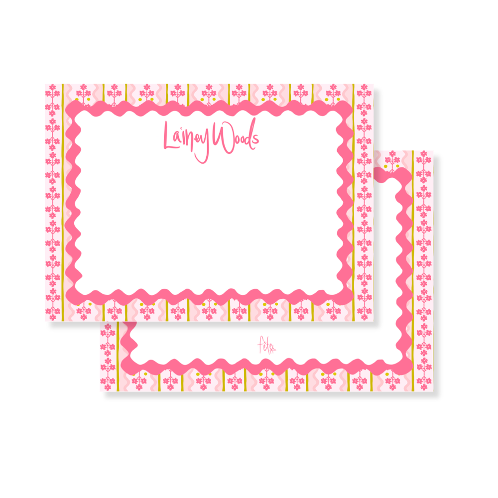 BL x FP Pt. 3 Wavy Floral Star Stationery