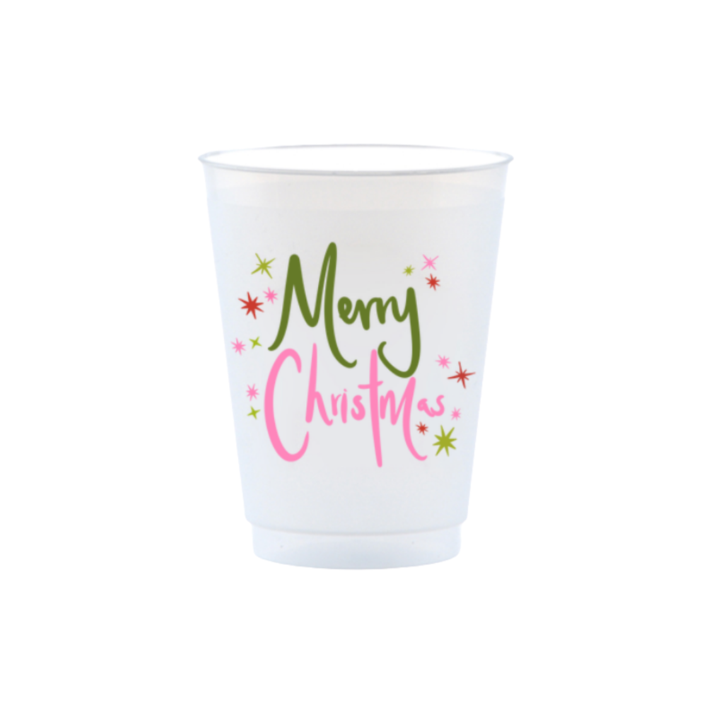 Merry Christmas Frost Flex Cups
