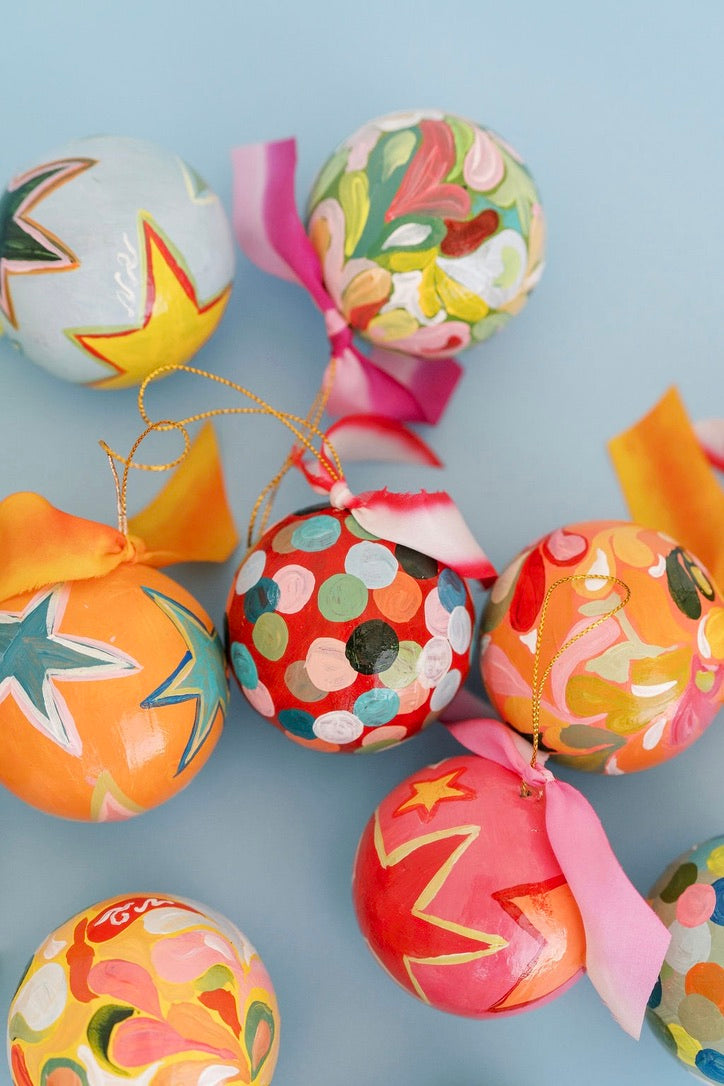 Nina Rosner for Fête Papier 2.5" Ornament 1 - RED