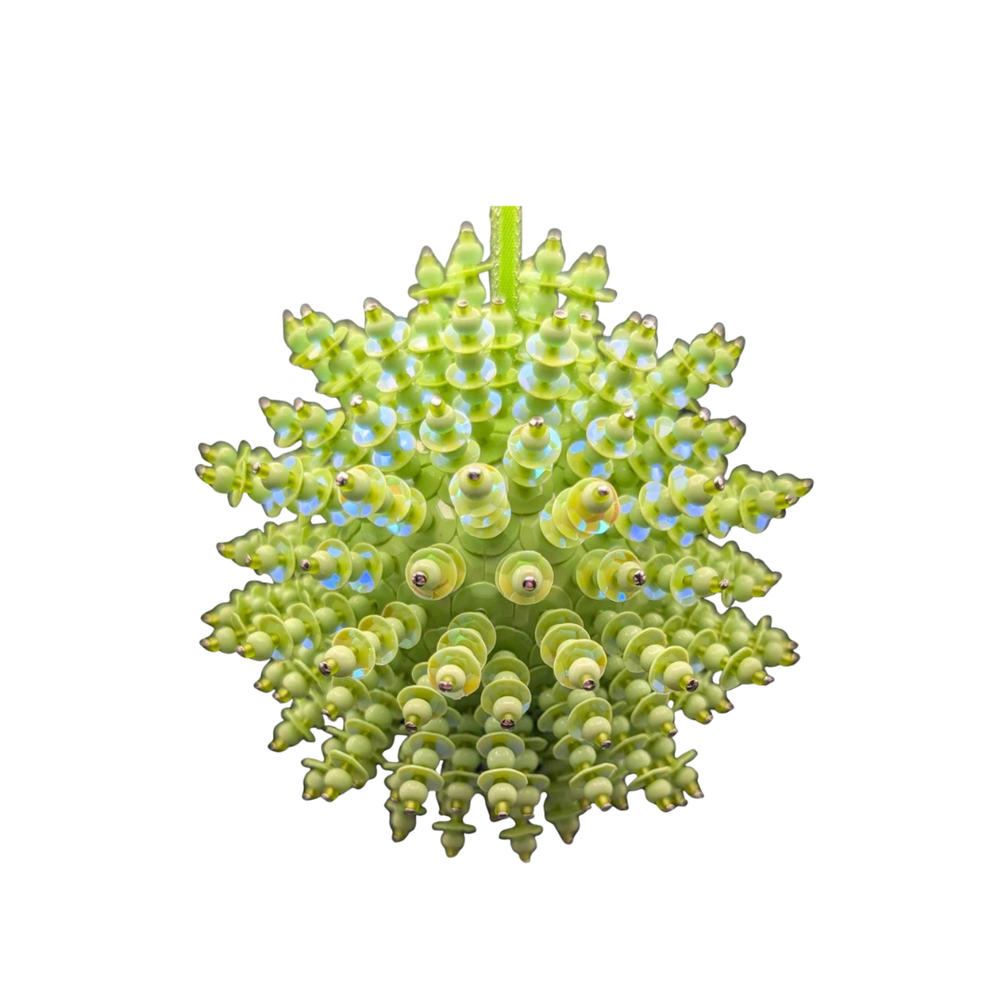 Sequin Bauble Ornament ~ Lime Green