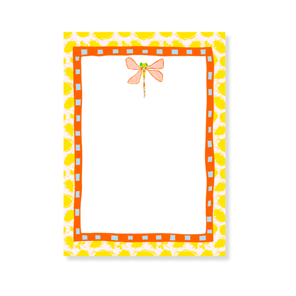 Busy Bugs Notepad in Dotty Dragonfly