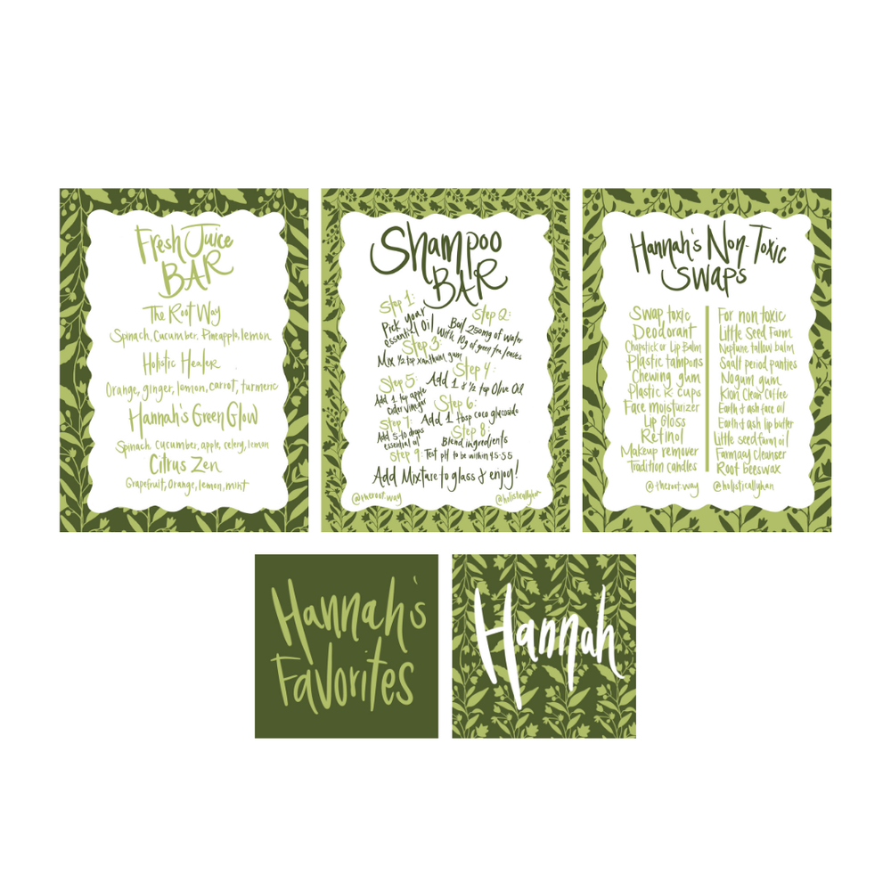 Digital Menus / Itineraries
