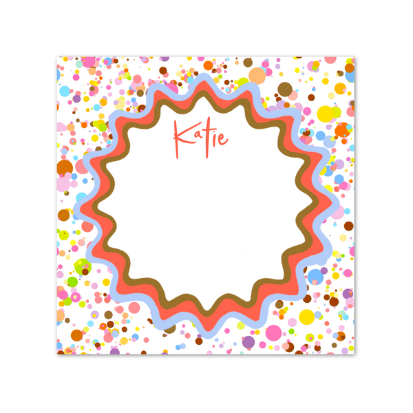 Moody Splatter Notepad in Chocolate