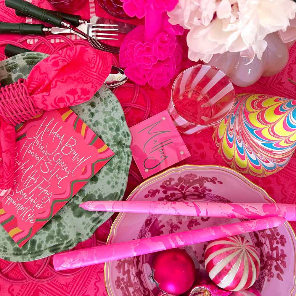 Magenta Fête Papier Table Linen