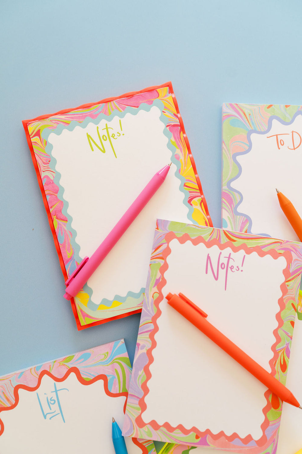 Groovy Marble Punch Notepad