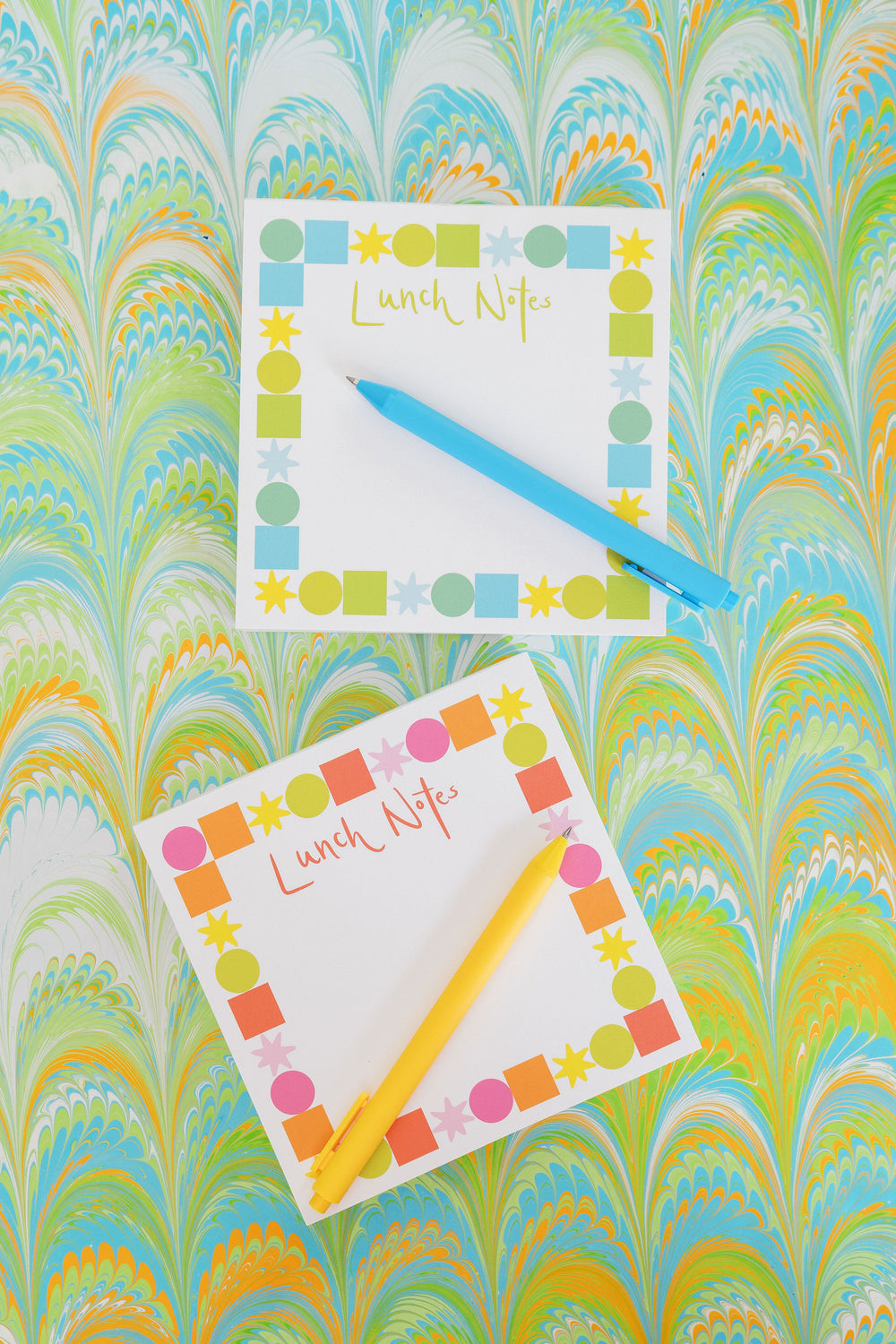 Lunch Box Notepad in Pink & Orange