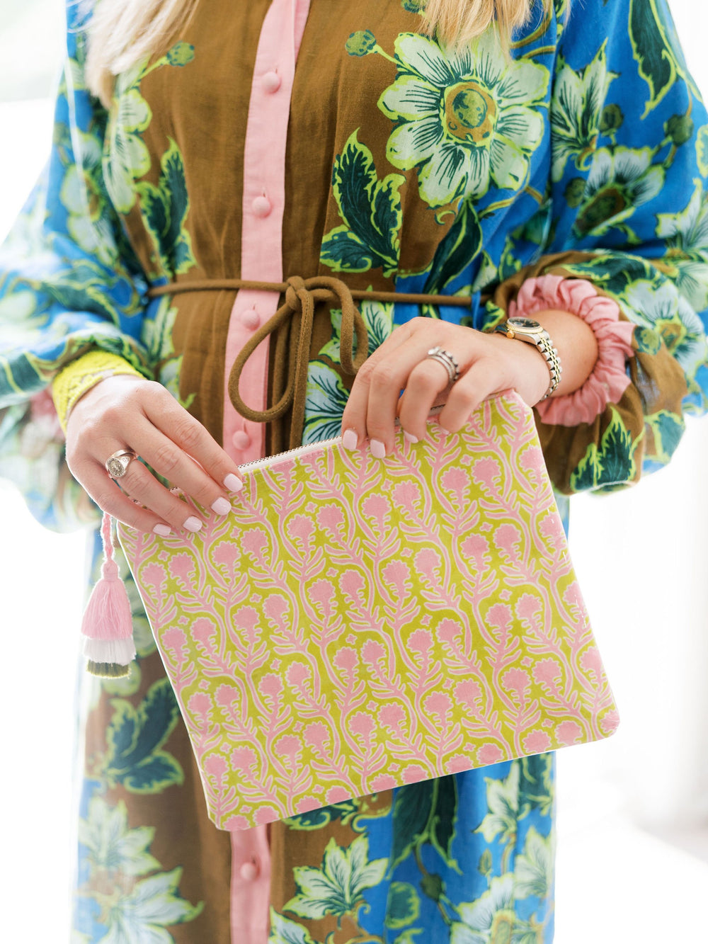 Fete Papier x Beth Ladd Floral Pouch