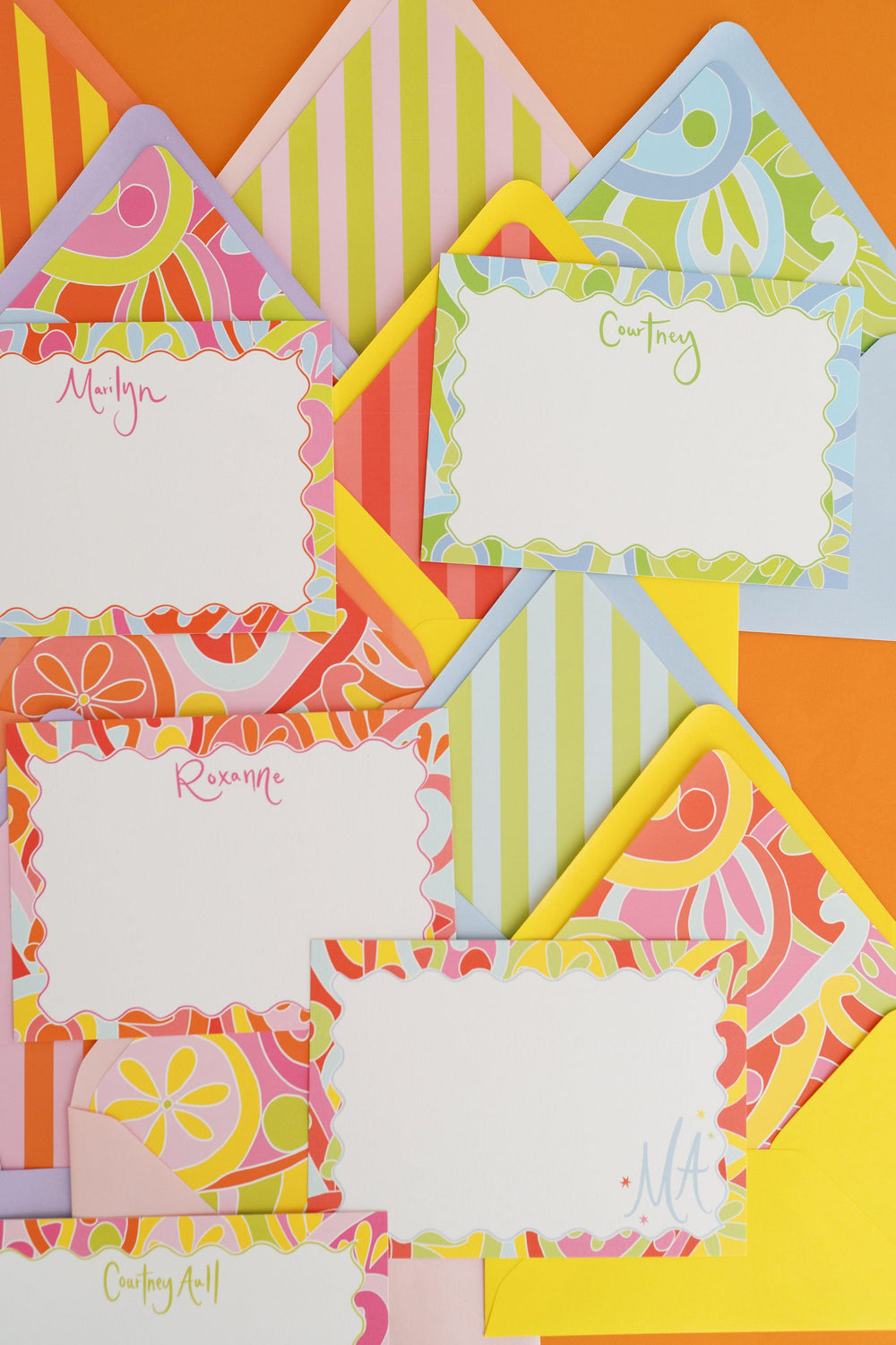 Fête Cabana Stationery in Strawberry Margarita