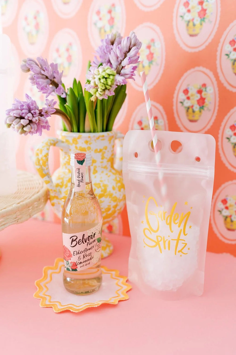 Karey Bancroft x FP Drink Pouches in Yellow