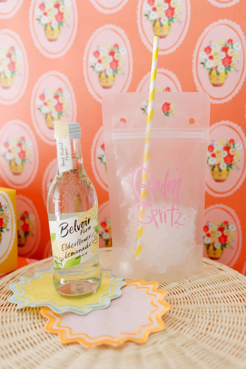 Karey Bancroft x FP Drink Pouches in Pink