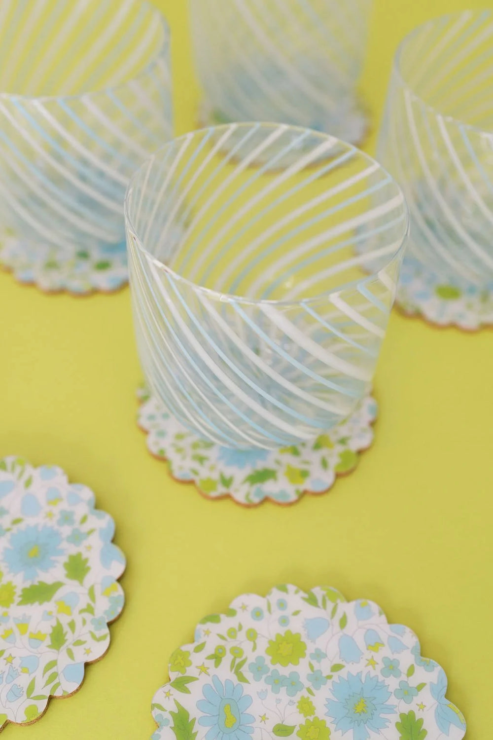 Summer In Bloom Scalloped Coasters