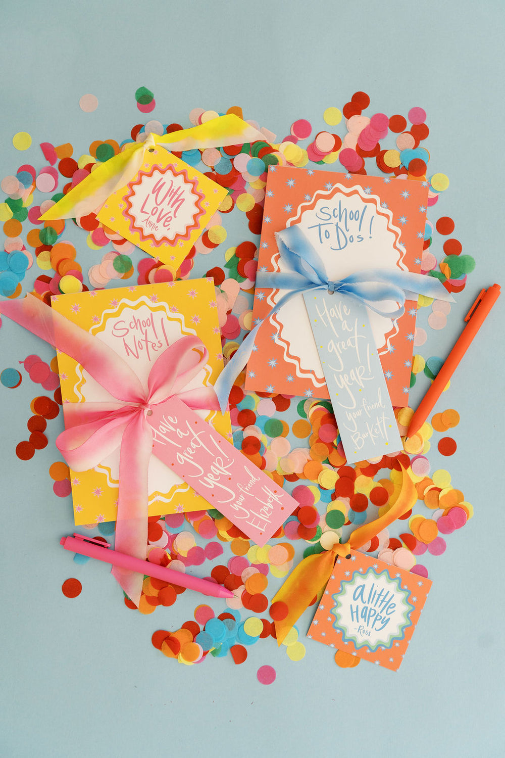Back To School Starburst Gift Tags in Lemon