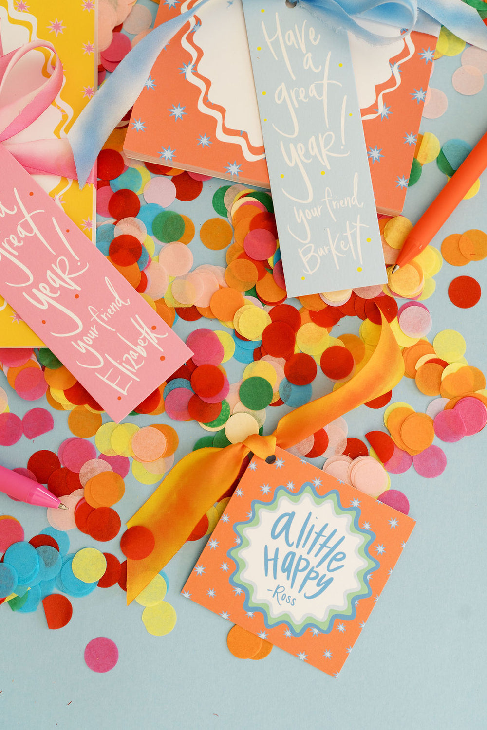 Back To School Starburst Gift Tags in Red