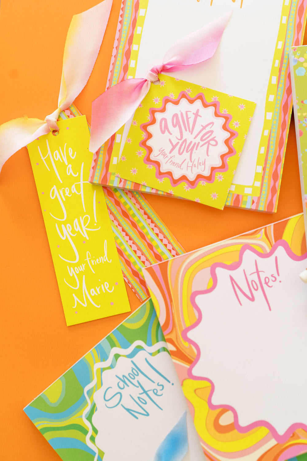 Back To School Starburst Gift Tags in Lime
