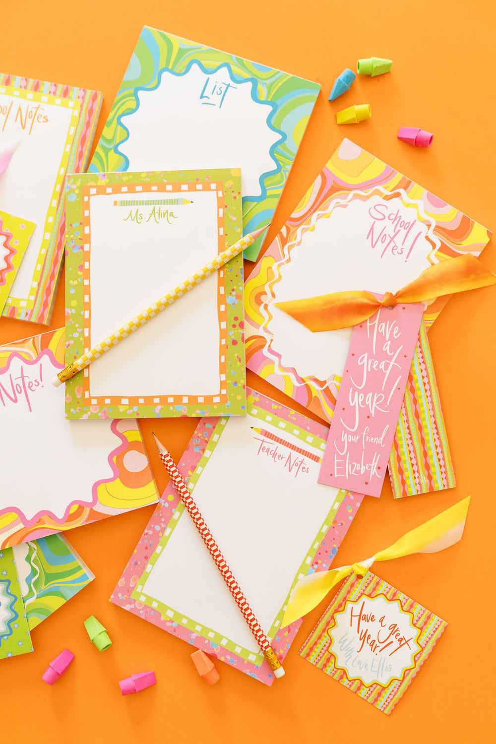 Splatter Pencil Notepad in Grass