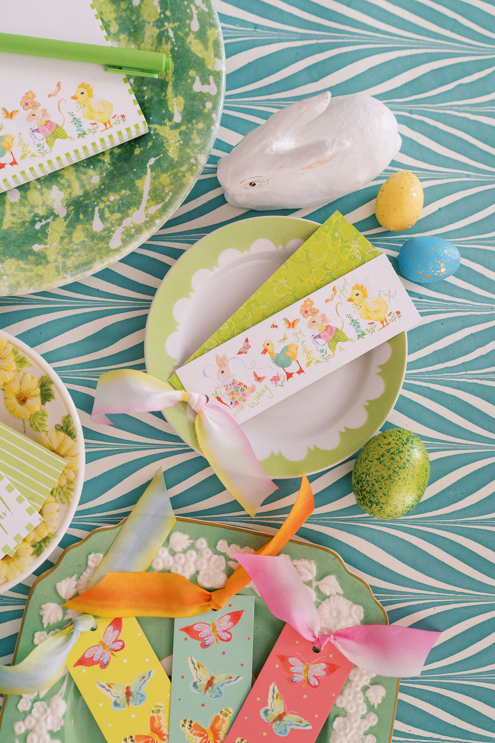 Nina Rosner for Fête Papier Spring Party Animals Long Tags in White