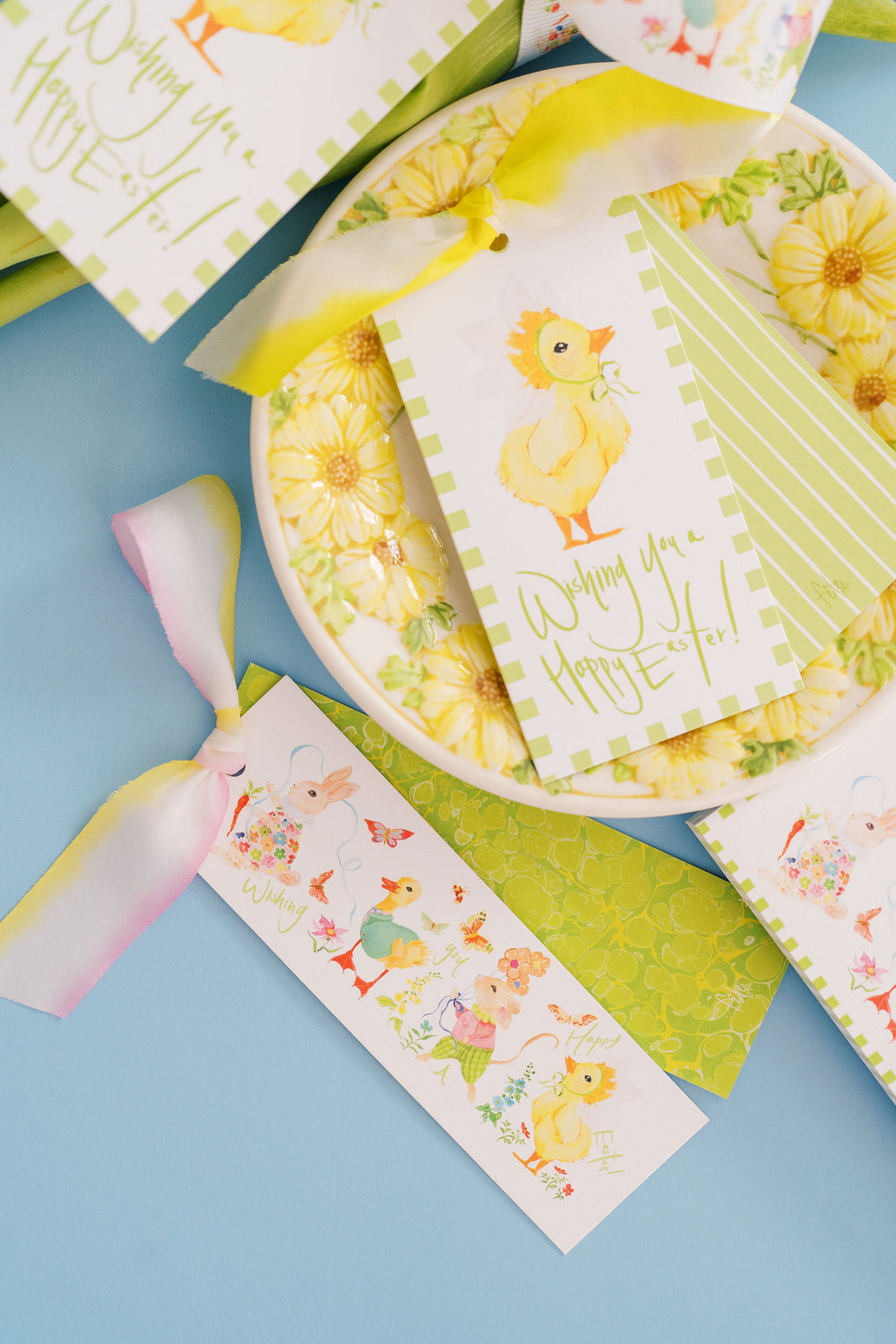 Nina Rosner for Fête Papier Spring Party Animals Long Tags in White