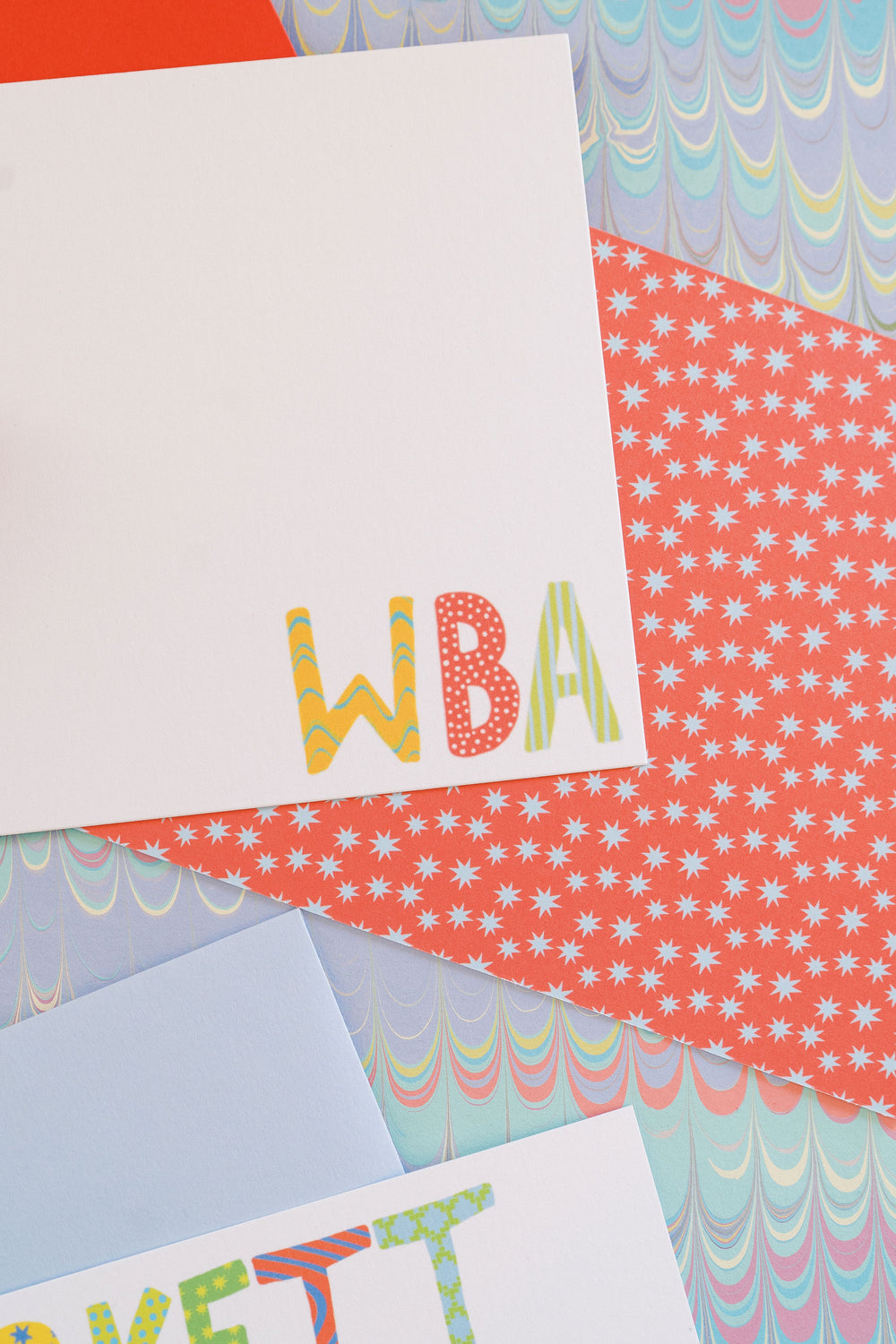 Alphabet Star Classics Stationery in Red