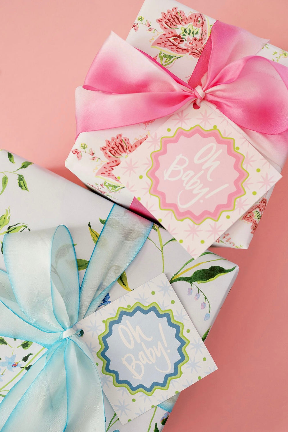 Star Dot Oh Baby Gift Tags in Blue