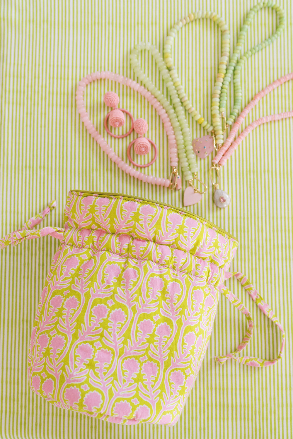 Shellabrate Block Floral Pouch