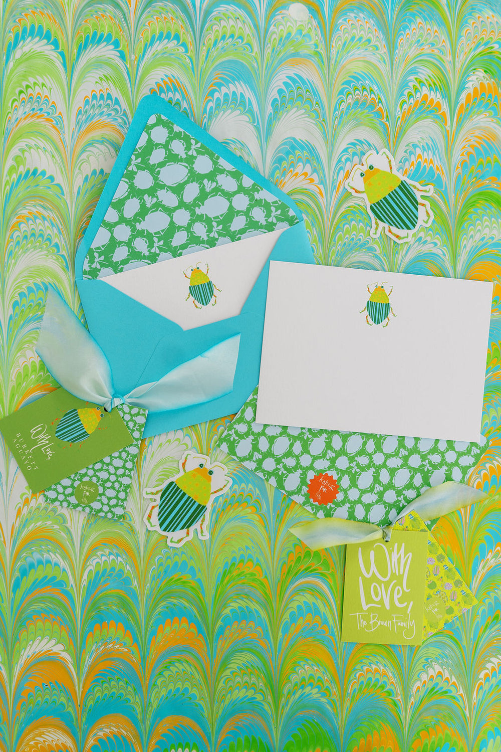 Busy Bugs Gift Tags in Star Beetle