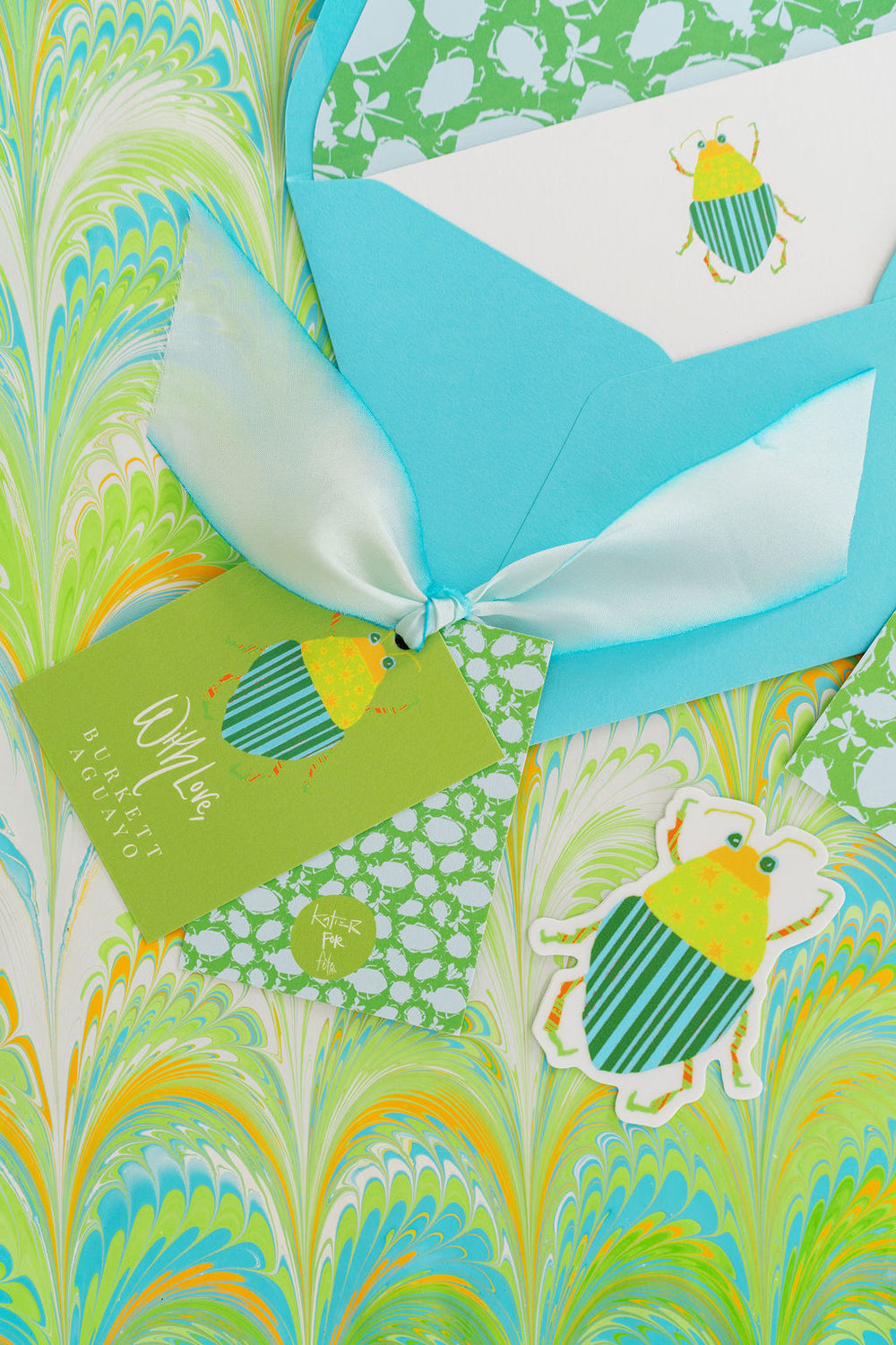 Busy Bugs Gift Tags in Star Beetle