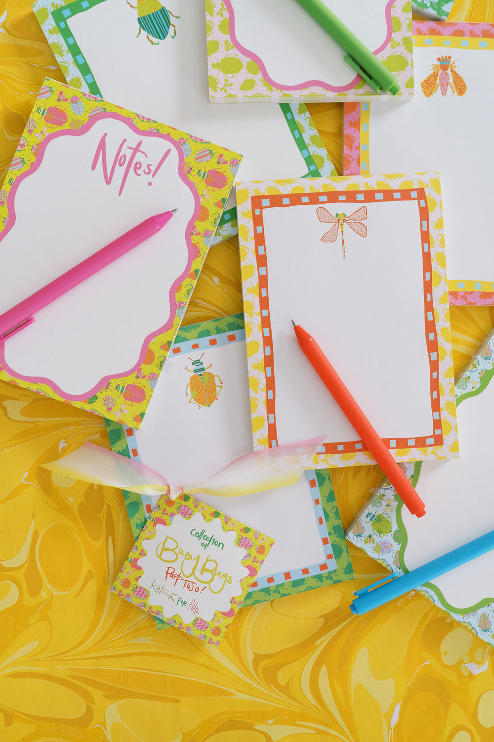 Busy Bugs Notepad in Dotty Dragonfly