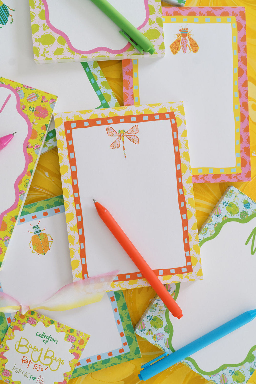 Busy Bugs Notepad in Dotty Dragonfly