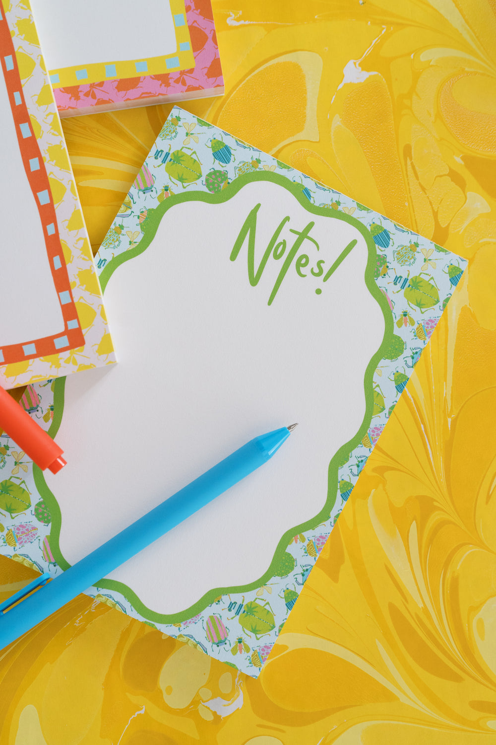 Busy Bugs Notepad in Blue
