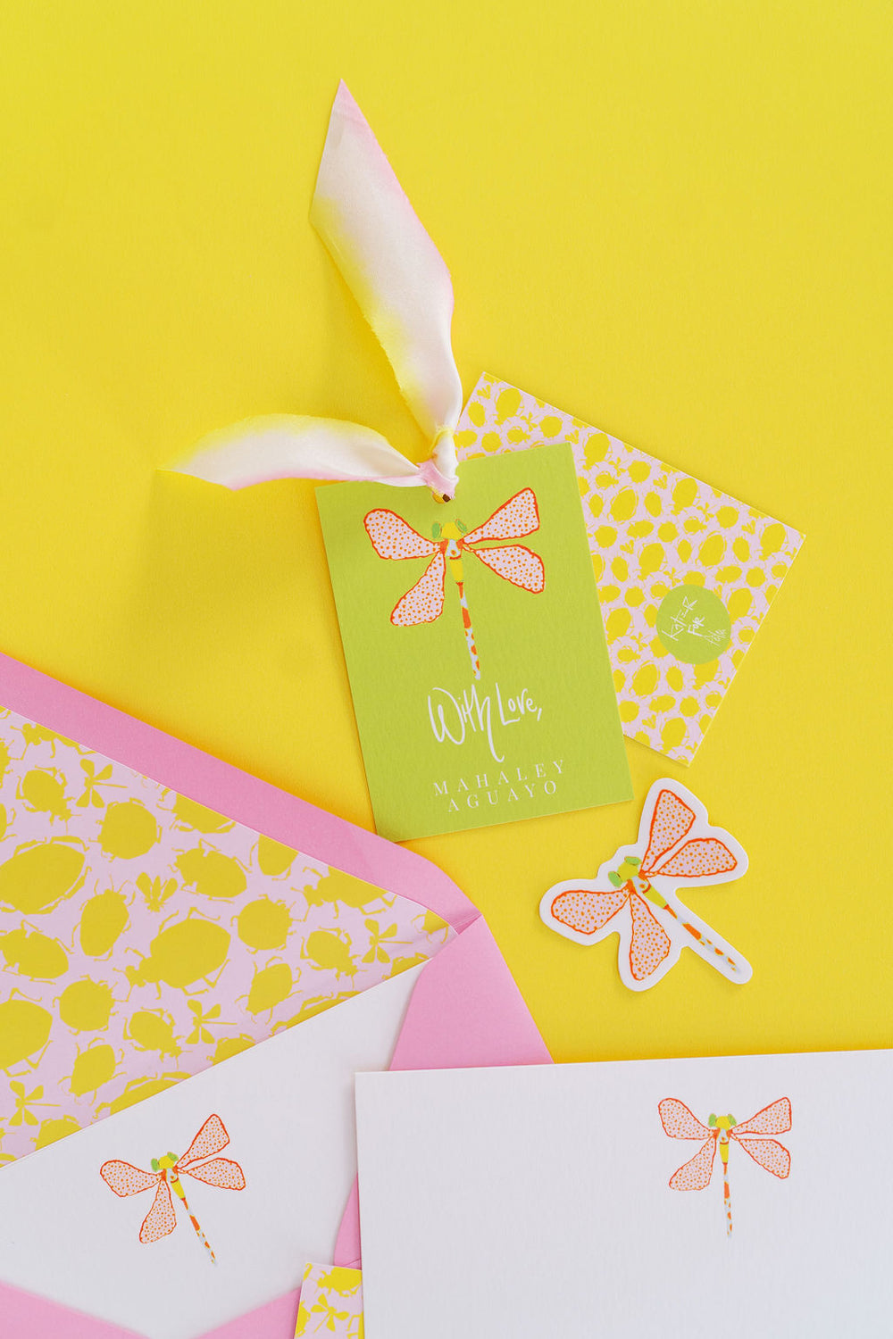 Busy Bugs Gift Tags in Dotty Dragonfly