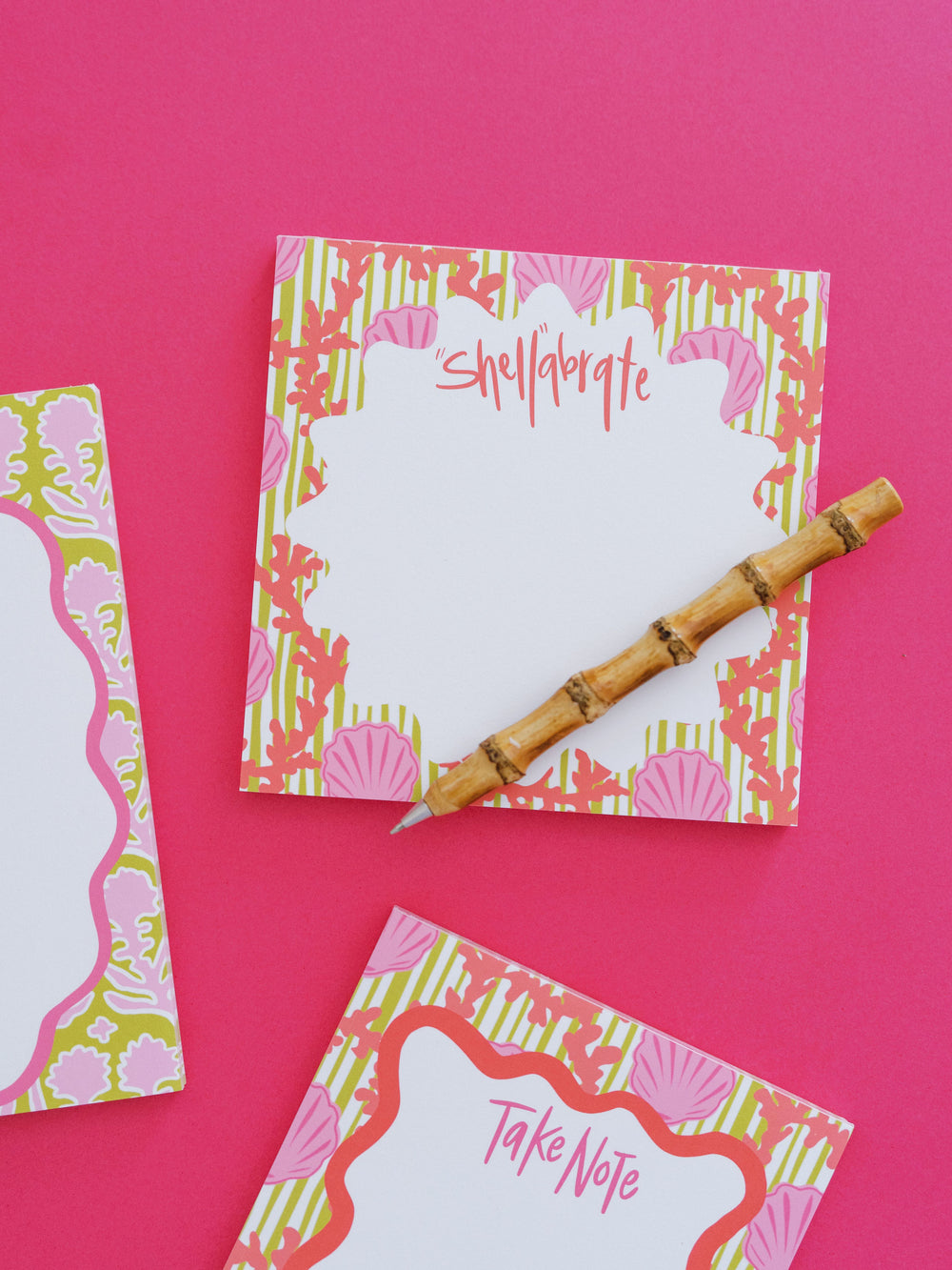 Shellabrate Notepad in Coral