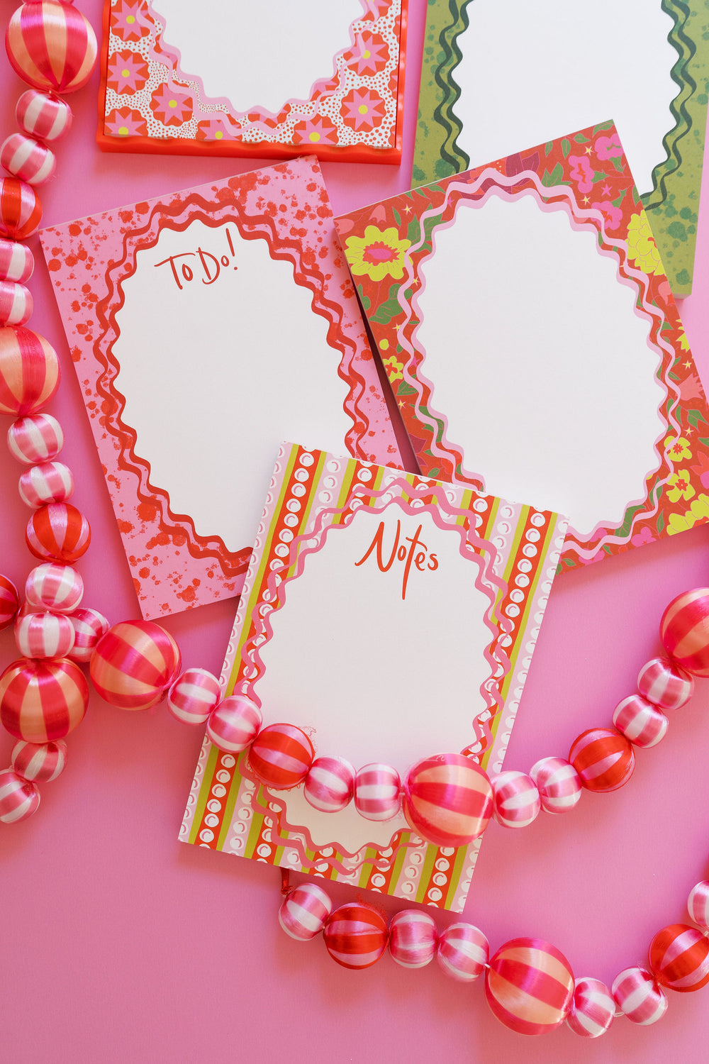 Splatter Notepad in Red
