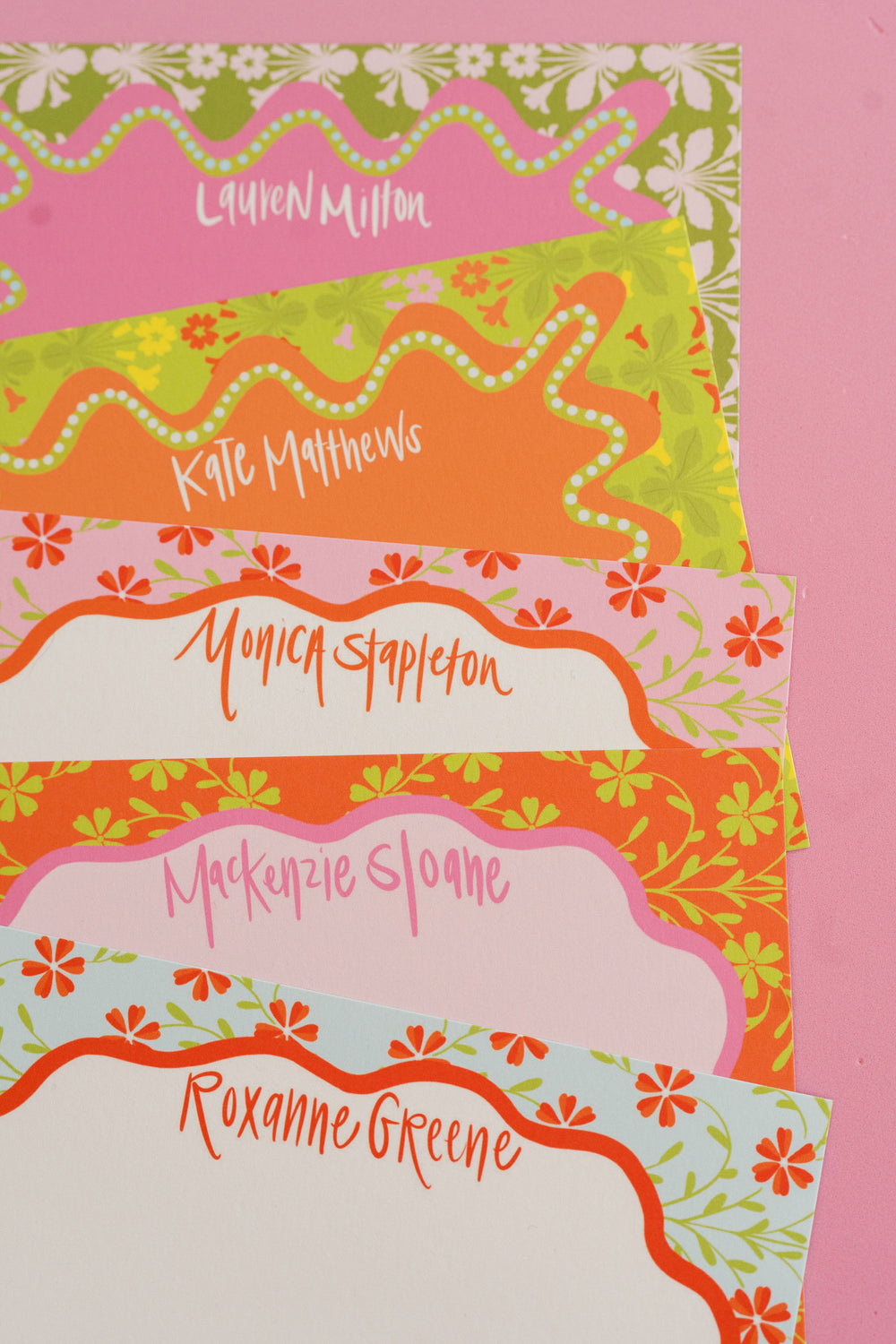 Ditsy Floral Stationery in Bubblegum
