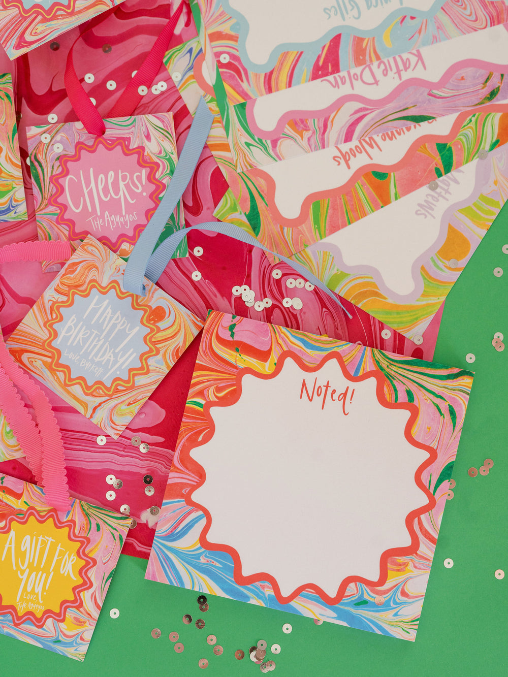 Marble Notepad in Kool-Aid