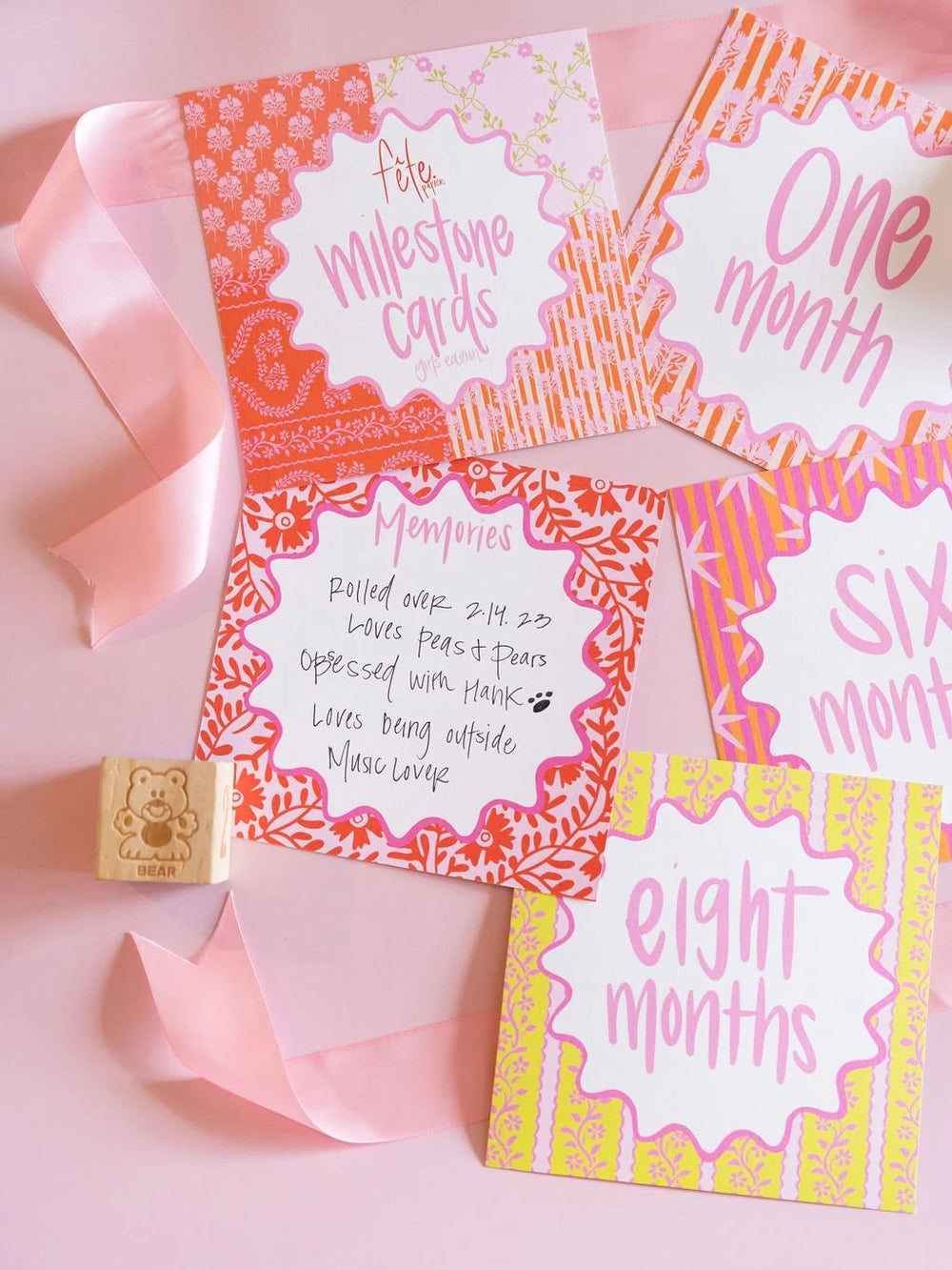 Girl Milestone Cards