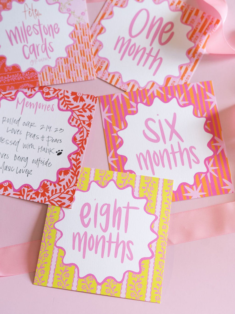 Girl Milestone Cards