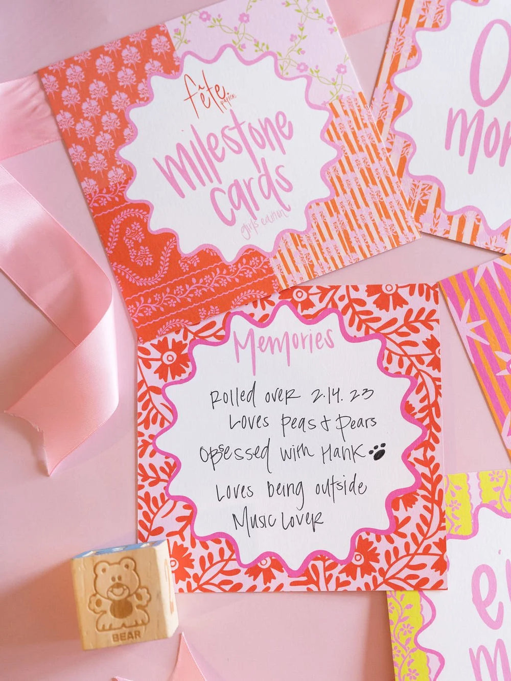 Girl Milestone Cards