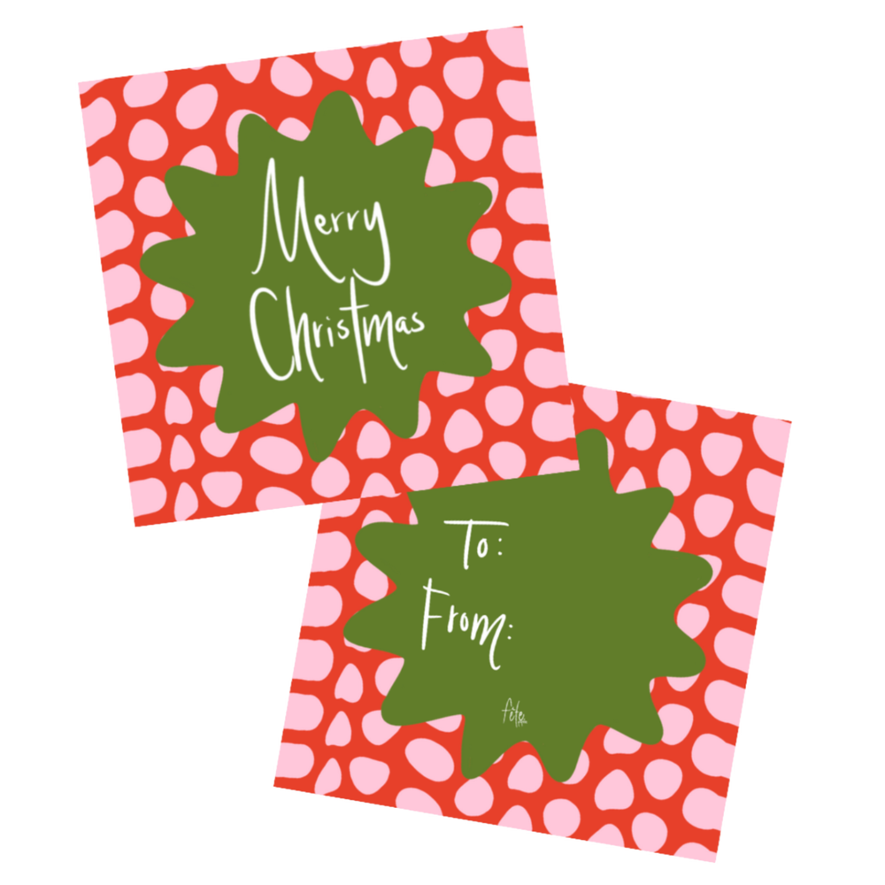 Holiday Dot Gift Tags