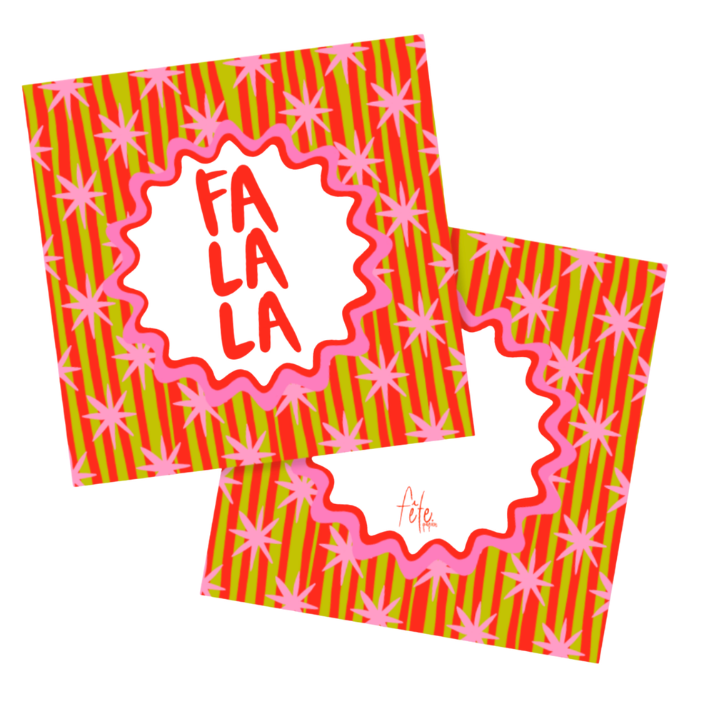 Fa La La La Stars & Stripes Gift Tags