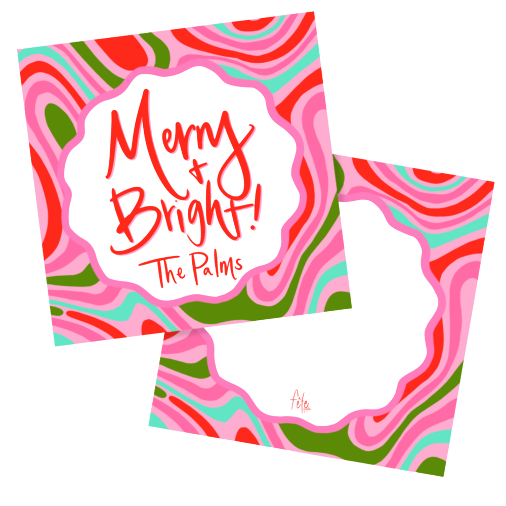 Retro Marble Gift Tags