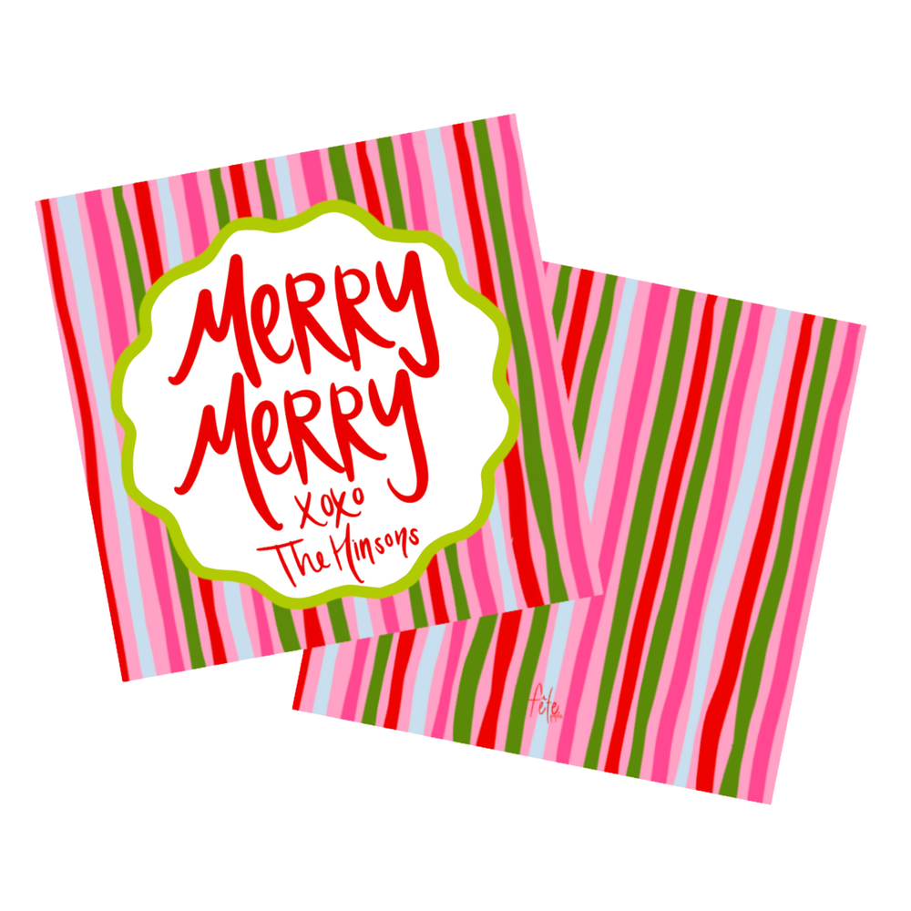 Candy Stripe Gift Tags