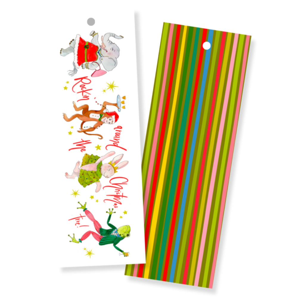 Rockin' Around The Christmas Tree Gift Tags in Snow