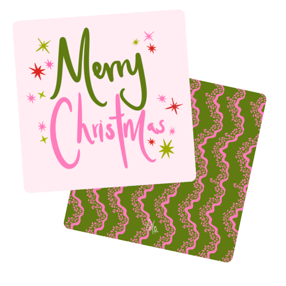 Merry Christmas Paper Coasters