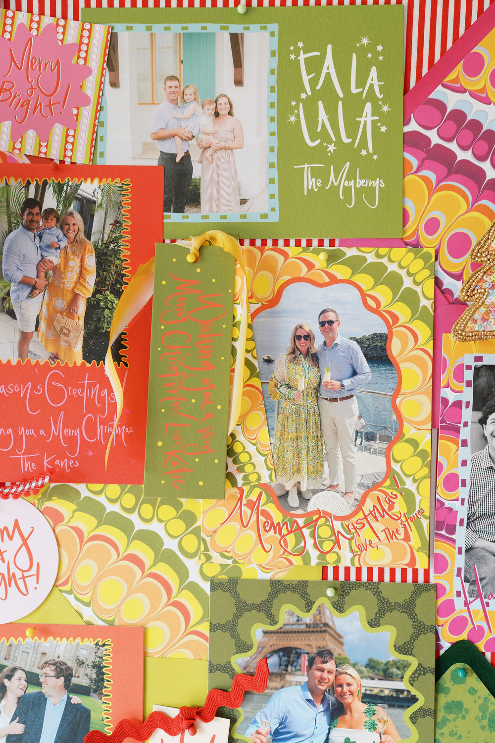 Breezy Fa La La La Horizontal Christmas Cards