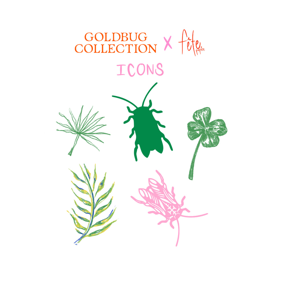 Goldbug Pink Buzzy Floral Notepad in Pink on Pink
