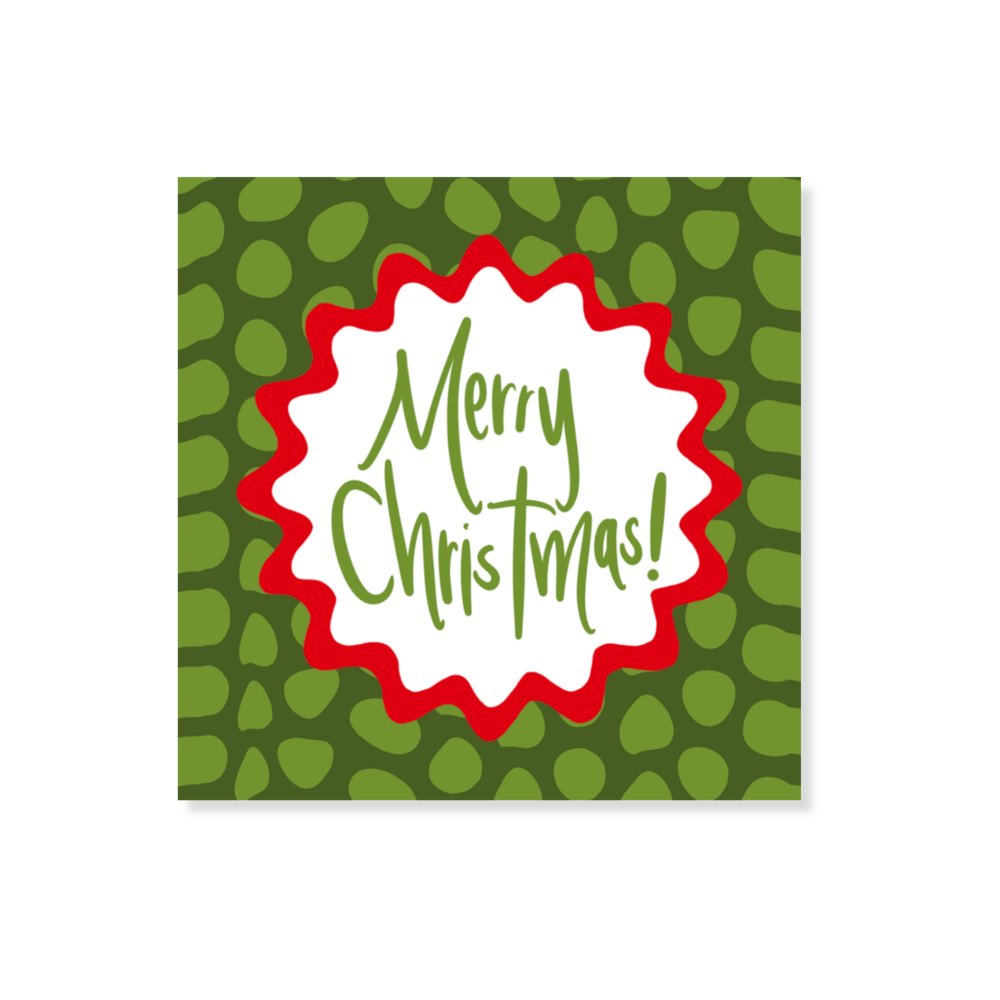 Traditional Holiday Dot Gift Stickers