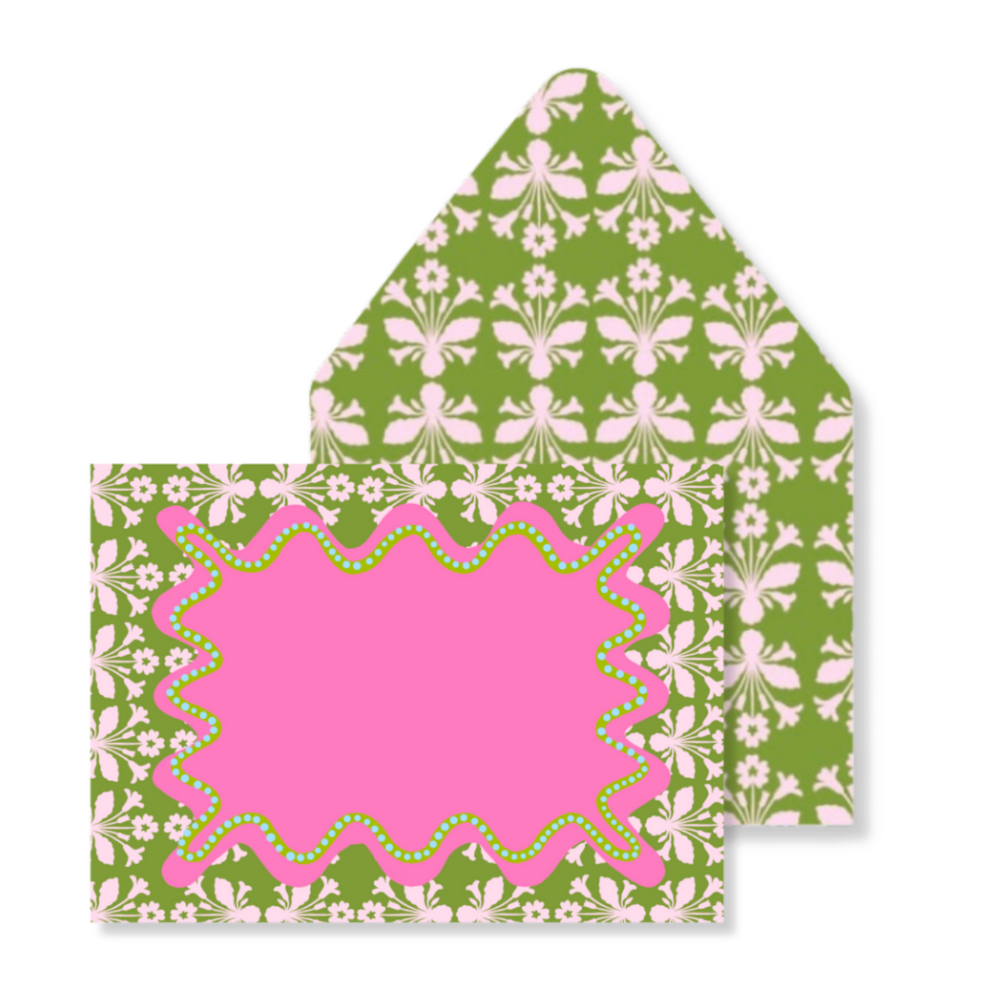 Kaleidoscope Floral Stationery in Pink